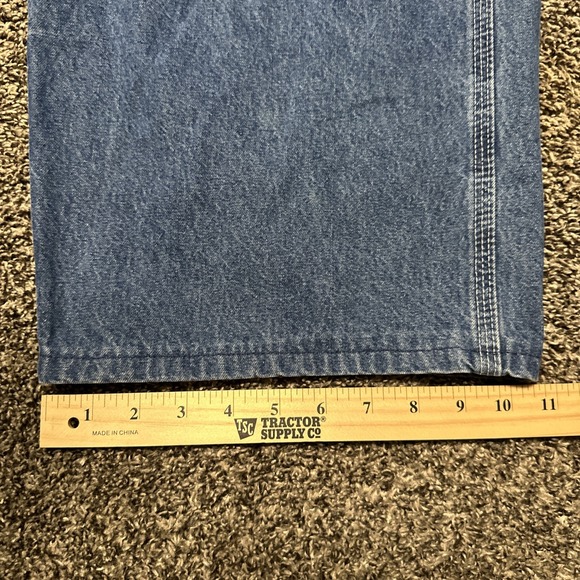 Vintage Carhartt‎ Bib Overalls Men's Size 42x30 90s Y2K Medium Wash - Picture 7 of 8